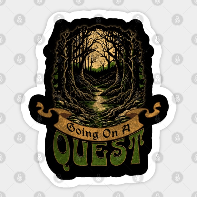 Going On A Quest Sticker by The Sherwood Forester